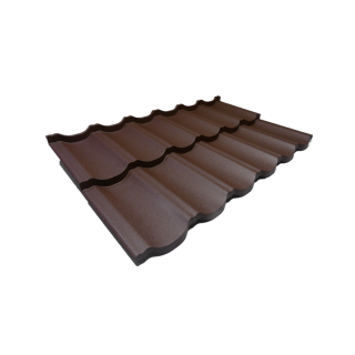 Modulárny plechový šindeľ matný hnedý