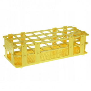 Stojan na skúmavky 90 miest fi 13 mm (6x15) žltý