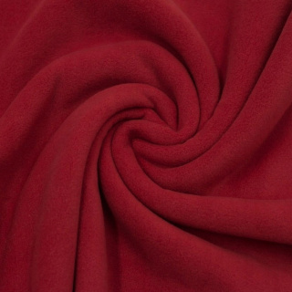 Látka polar červená mäkká bez vzoru 0,5m