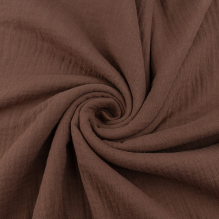 Látka mušelín bavlnený hnedá 100% bavlna 0,5m