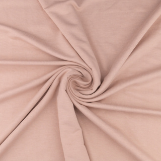 Látka tepláková pletenina béžová hladká bez vzoru 0,5m