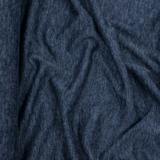 Látka pletenina námornícka modrá melír elastická 0,5m