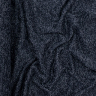 Látka pletenina atramentová melír elastická 0,5m