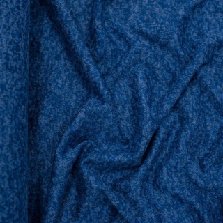 Látka pletenina nevädzová modrá melír elastická 0,5m