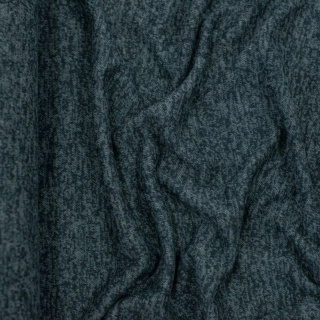 Látka pletenina tmavá zelená melír elastická 0,5m