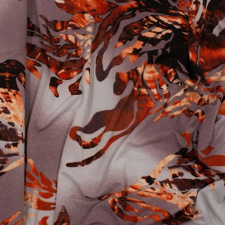 Látka Jersey ITY červená vzor pletenina 0,5m