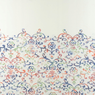 Látka Jersey ITY farebné kvety bordúra pletenina 0,5m