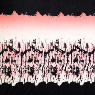 Látka Jersey ITY čierna hladká vzor pletenina 0,5m