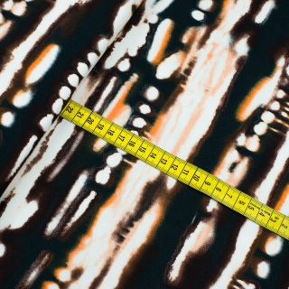 Látka Jersey ITY hnedá hladká vzor pletenina 0,5m