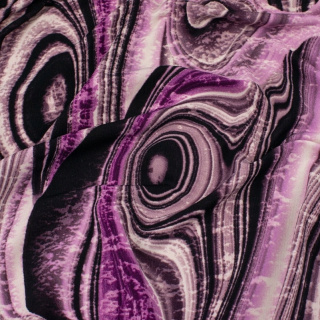 Látka Jersey ITY ružová hladká vzor pletenina 0,5m