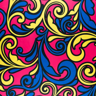 Látka Jersey ITY Kimo damašok vzor pletenina 0,5m