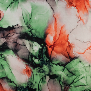 Látka Jersey ITY Kimo zelená abstrakcia pletenina 0,5m