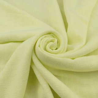 Látka ľan Palermo svetlá citrónová ľanová 0,5m