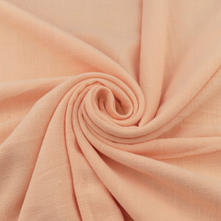 Látka ľan Palermo svetlá lososová ľanová 0,5m