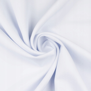 Látka Panama biela univerzálna na závesy hladká bez vzoru 0,5m