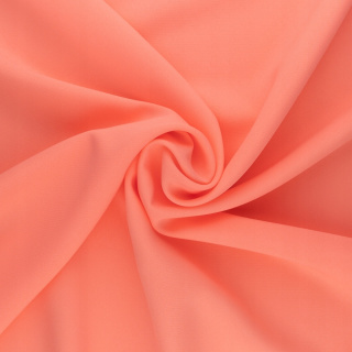 Látka Panama neónová broskyňová univerzálna na závesy hladká 0,5m