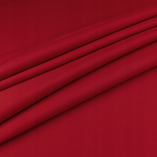 Látka Panama červená na závesy hladká bez vzoru 280cm 0,5m