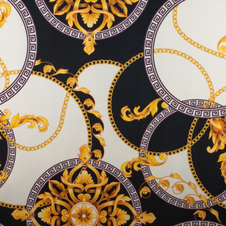 Látka Barbie Marchiano čierna hladká taliansky vzor 0,5m