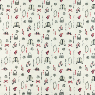 Látka Silki biela časti šatníka vzor 0,5m