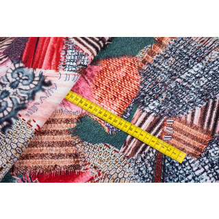 Látka Silki priedušná farebné škvrny vzor 0,5m