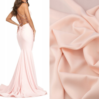 Látka satén ružovo-béžová na večerné šaty 0,5m
