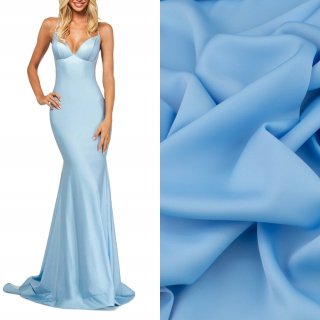 Látka na večerné šaty bledomodrá hladká 0,5m