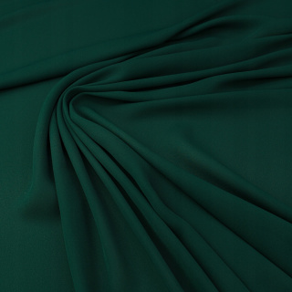 Látka šifón fľašová zelená hladká bez vzoru 0,5m