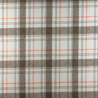 Látka vlnená hnedá ecru kocka vzor 0,5m