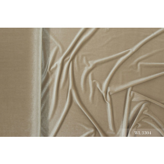 Látka velúr Cuba béžová elastická 0,5m