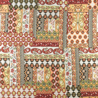 Látka viskózová ružová kvety 100% viskóza 0,5m