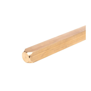 Tyč štvorhranná mosadz 1m 30x30mm kovový prút