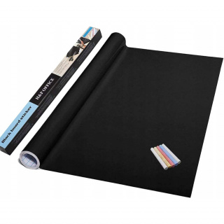 Veľká samolepiaca kriedová doska 45x200cm + krieda