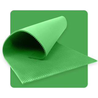 Akustický panel pena VLNY 200×100 cm 2 cm tmavozelený