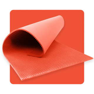 Akustický panel pena VLNY 200×100 cm 2 cm melónový