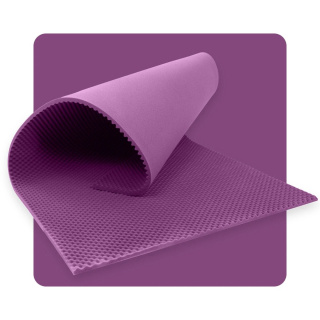 Akustický panel pena VLNY 200×100 cm 3 cm fialový