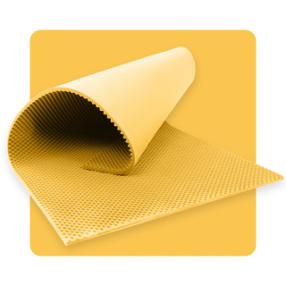 Akustický panel pena VLNY 200×100 cm 2 cm žltý