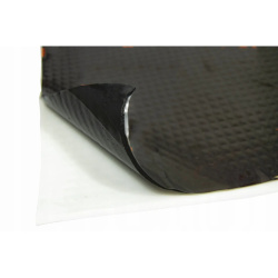 Čierna hliníková butylová podložka pre odhlučnenie 4mm 75x50cm