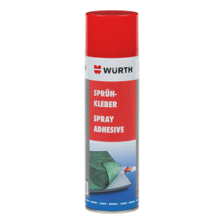 Sprejové kontaktné a montážne lepidlo na ľahké materiály, rýchloschnúce, s nastaviteľnou dýzou, 500 ml – Würth