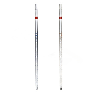 Pipeta viacrozmerová, 2 ml (0,10 ml), trieda A, hnedá stupnica, s certifikátom, DIN ISO 648