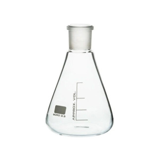 Kužeľová banka (Erlenmeyerova) 25 ml, zábrus 19/26, borosilikátové sklo