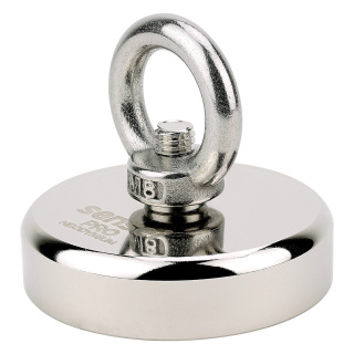 Neodymový magnet s úchytom 150 kg, trieda N52, závit M8