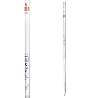 Pipeta viacrozmerová, 2 ml (0,01 ml), trieda AS, modrá stupnica, s certifikátom