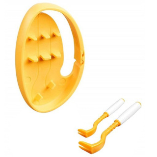 Háčik na kliešte odstránenie kliešťa oranžový