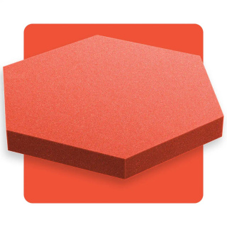Akustický panel šesťuholník vodný melón 50x50 cm hrúbka 5cm hexagon
