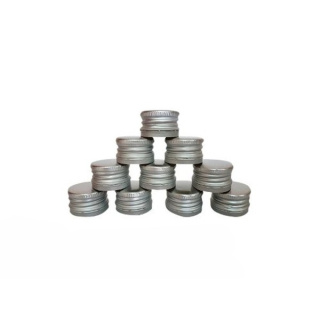 Vrchnák hliníkový skrutkovací uzáver 28/18 mm 50ks strieborná
