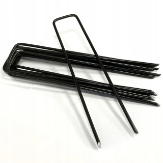 Kovové kolíky kotvy agrotextília 15cm 100ks