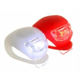 LED dióda svetlo na bicykel 2ks predné zadné