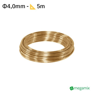 Mosadzný drôt Φ4,0mm 5m