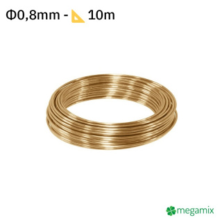 Mosadzný drôt Φ0,8mm 10m