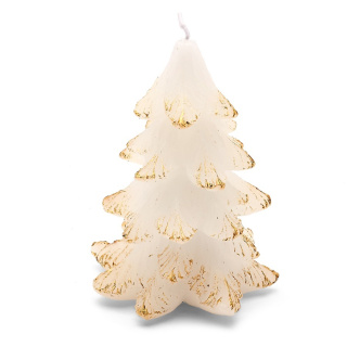 Ozdobná sviečka vianočný stromček 12x9cm malá